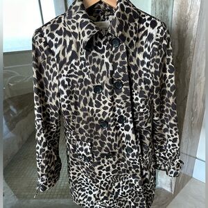 Pristine Exquisite Leopard Print Michael Kors Jacket